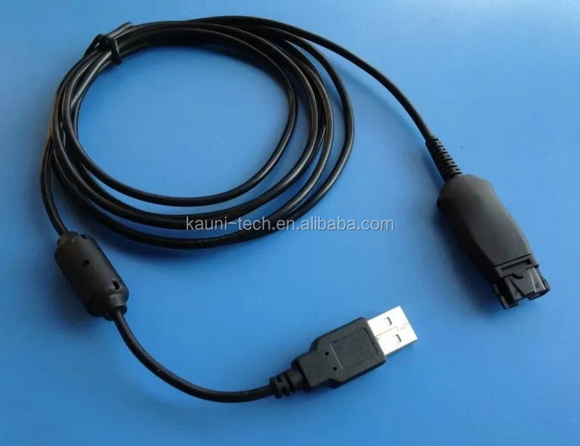 DA95 USB QD adapter for Plantronics QD Corded Headsets connect to Computer PC