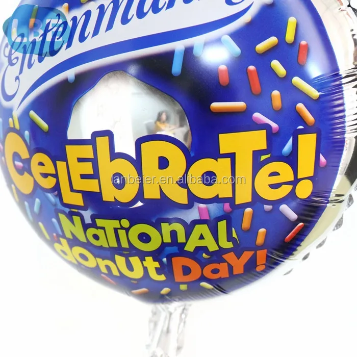 custom mylar balloon round globos metalicos with logo printed