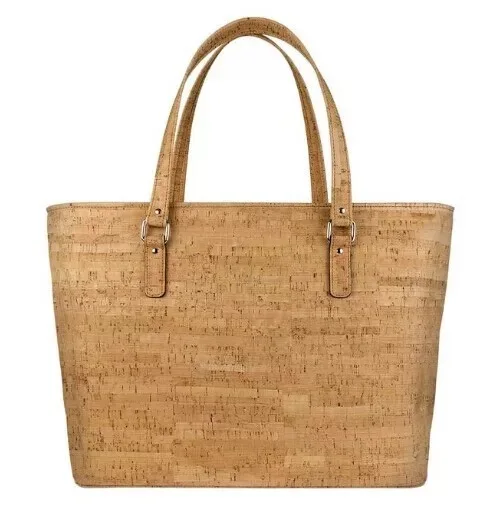 Fashion cork messenger shoulder bag wood handbag women outdoor casual cork tote bag
