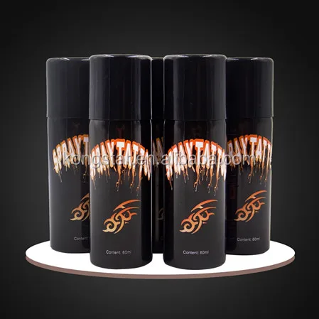 Hot sale black temporary tattoo spray for female