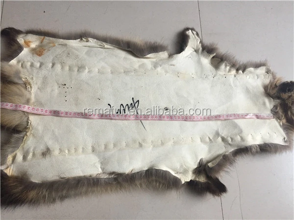 Wholesale High Quality Plush Raccoon Skin,Chinese Raccoon Fur Skin