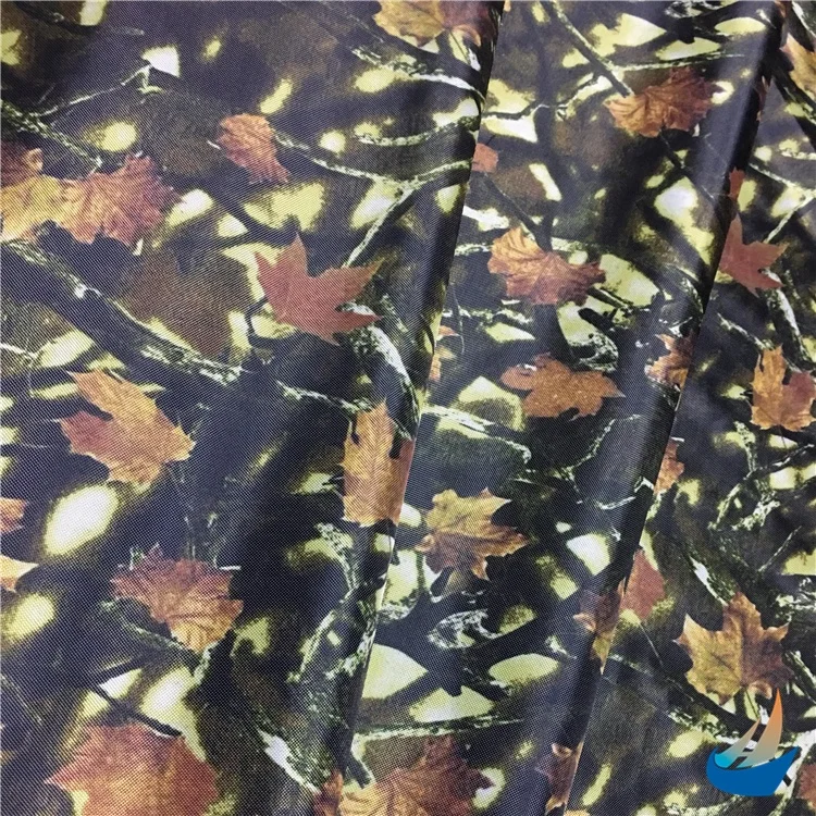 Most popular products Forest Camouflage Printed Oxford PVC Coating Fabric