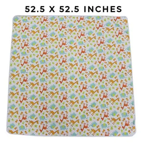 
Washable Printed PUL Reusable High Chair Floor Mat Protector Waterproof Splat Mat 