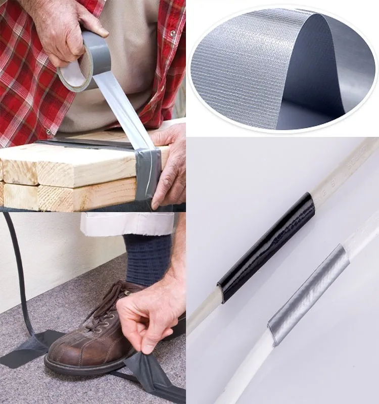 Super Strong Adhesive High Quality Sliver Duct Tape Can be Used by Pipes