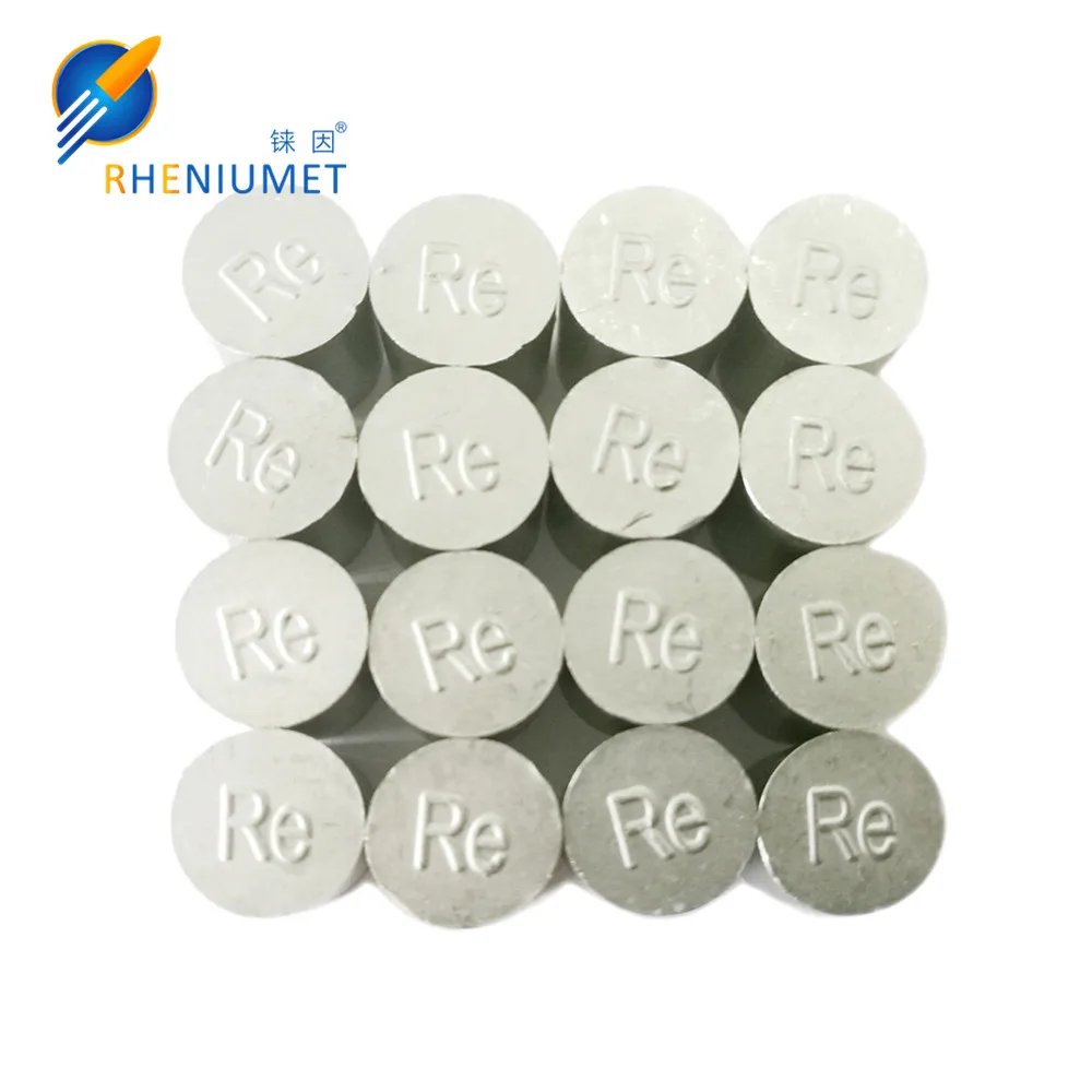 High purity  99.99% rhenium  Ingot/ Pellet, tablets, rhenium metal