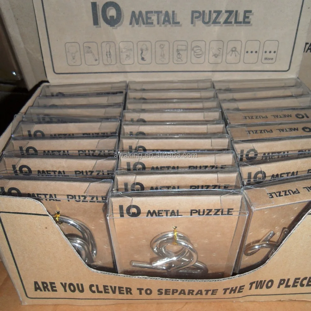 4.5mm metal puzzle game Wire Magic IQ Metal puzzle Game toys