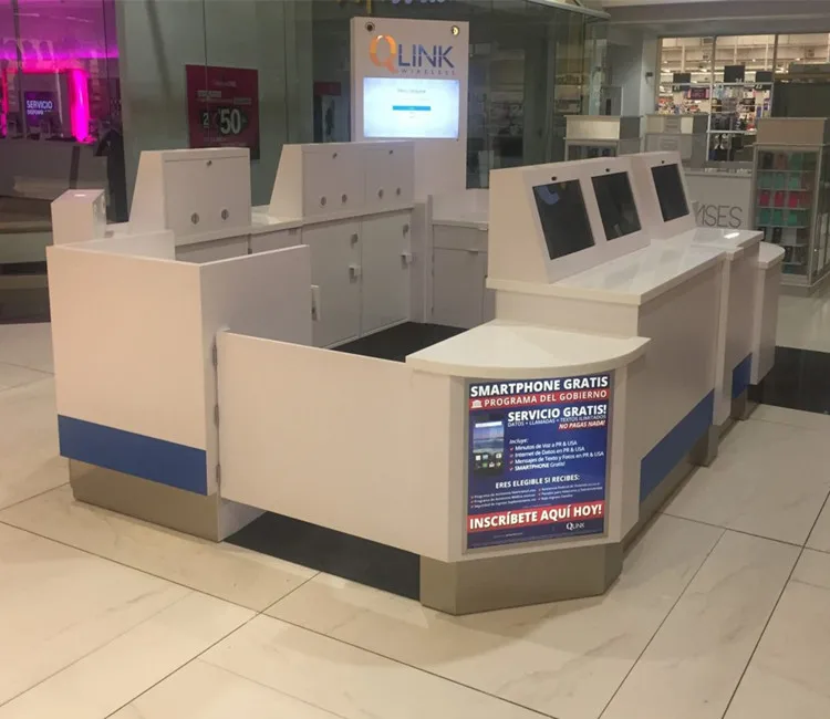 retail displays mall showcase digital product kiosk