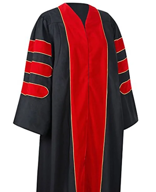 Deluxe Faculty Doctoral PhD Graduation Gown toga regalia