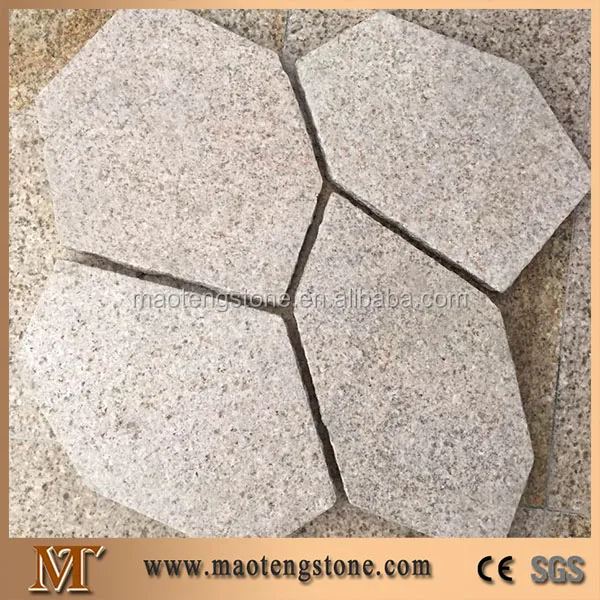 
Flamed Surface Natural Stone Irregular Granite Driveway Paving 