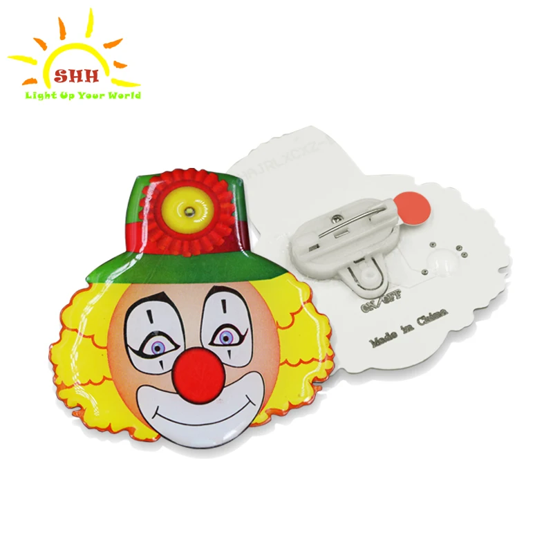 New Arrival Magnetic   Led Flashing Button Pin Badge