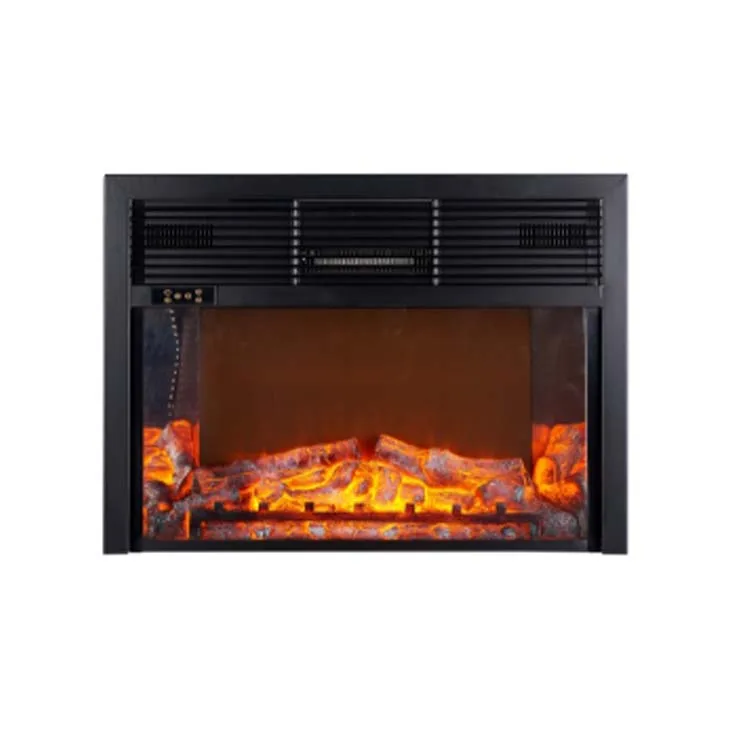 With remote control energy saving led electric insert fireplace heater