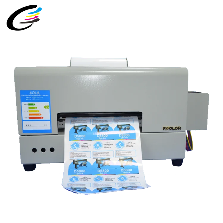 FCOLOR Colour A4 size Roll-feed Adhesive sticker label Printer