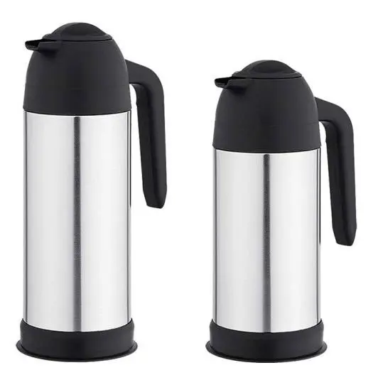 High Quality Insulated Pot 18/8 BPA Free Eco Friendly 1.5 L  Refill Button Vacuum Flask Coffee Pot For Hotel