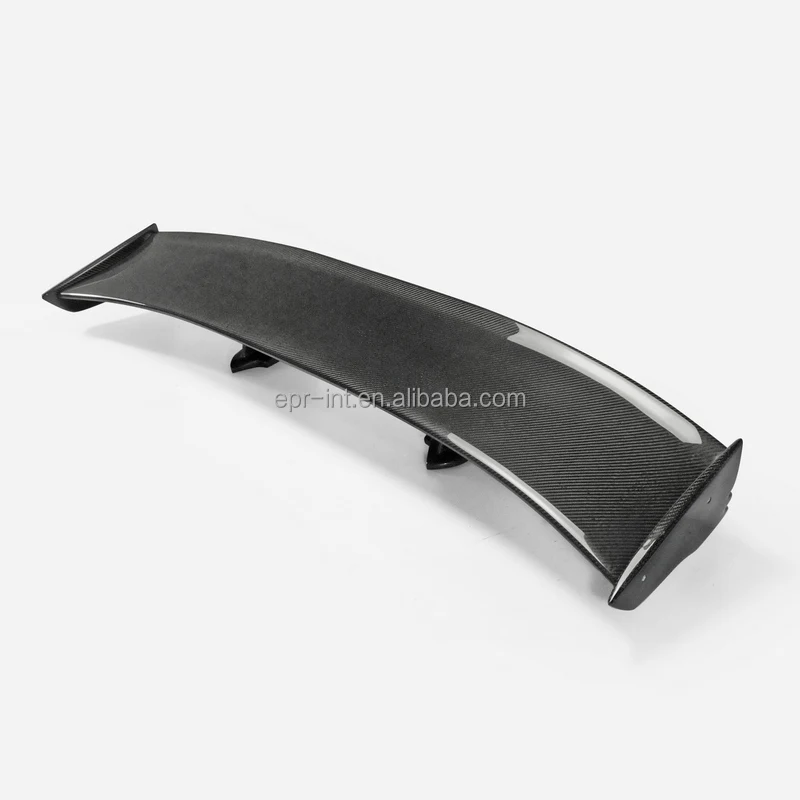 Carbon Fiber GTR R35 Nismo Style Rear Spoiler(Included Lights) Glossy Fibre Trunk Wing