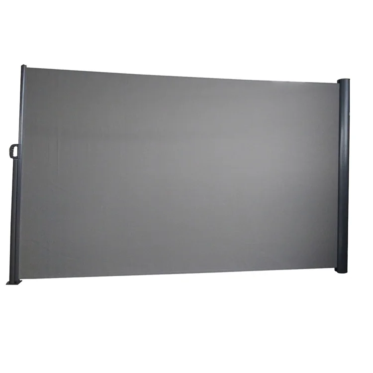 Aluminium sheet outdoor cassette folding patio used retractable screen side awning with hand crank