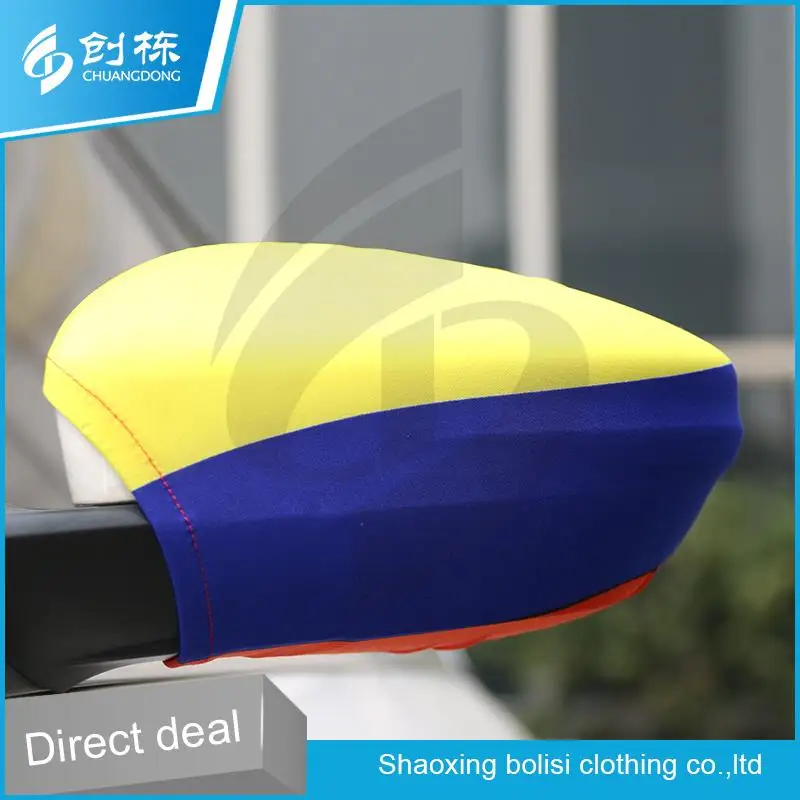 Последние профессиональная печать полиэстер автомобильное зеркало заднего вида покрытия