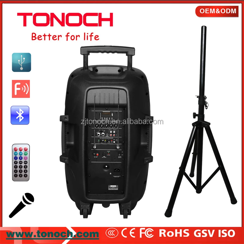 15 pa speaker plastic pa speaker active speaker box