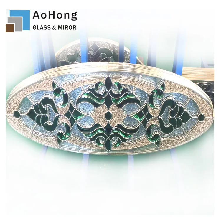 Decorative door glass oval , Door Glass Inserts