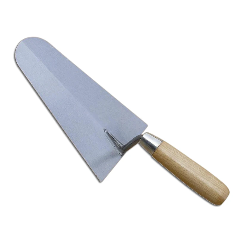 Brick trowel with wooden handle carbon steel blade masonry trowel