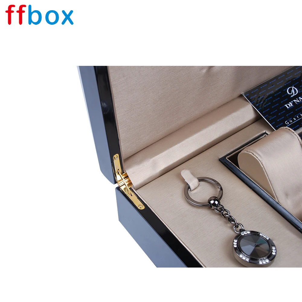 top grade high-gloss decorative gift watch wooden box cufflink
