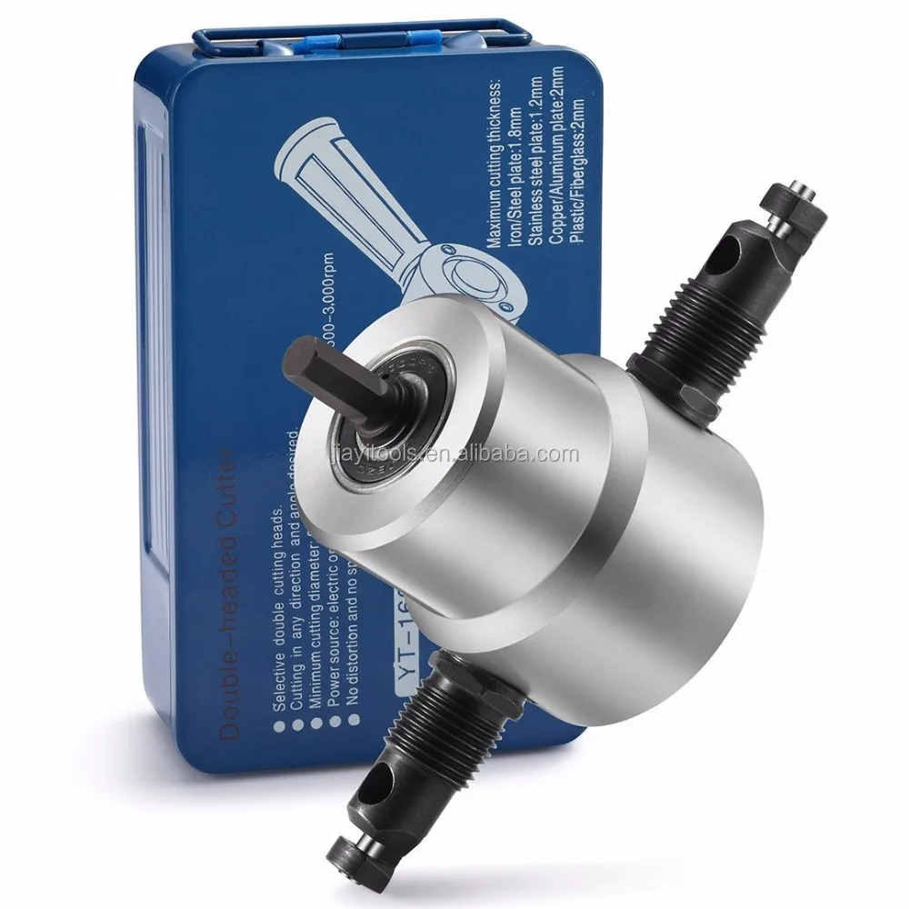 Double Head Sheet Nibbler Metal Cutter with iron box packing