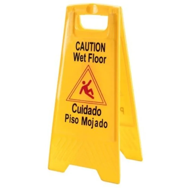 Commercial Caution Safety Sign Plastic Yellow Warning Board