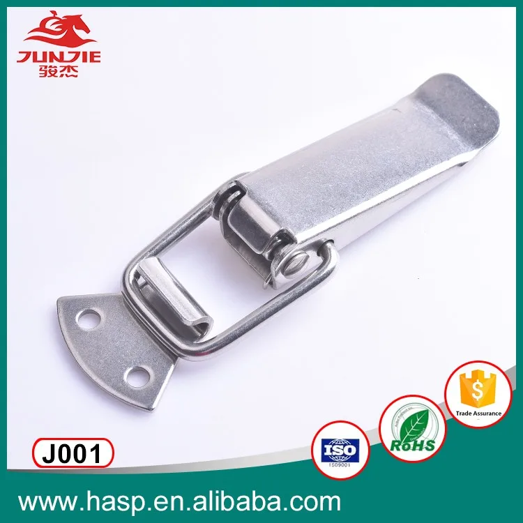 J001 Silver toolbox spring loaded toggle latch lock catches box hasp latch