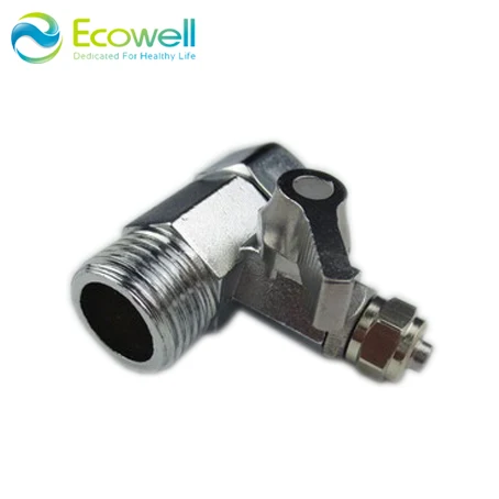 RO feed water adapter 1/2' to 1/4' ball valve faucet tap feed Reverse Osmosis valve