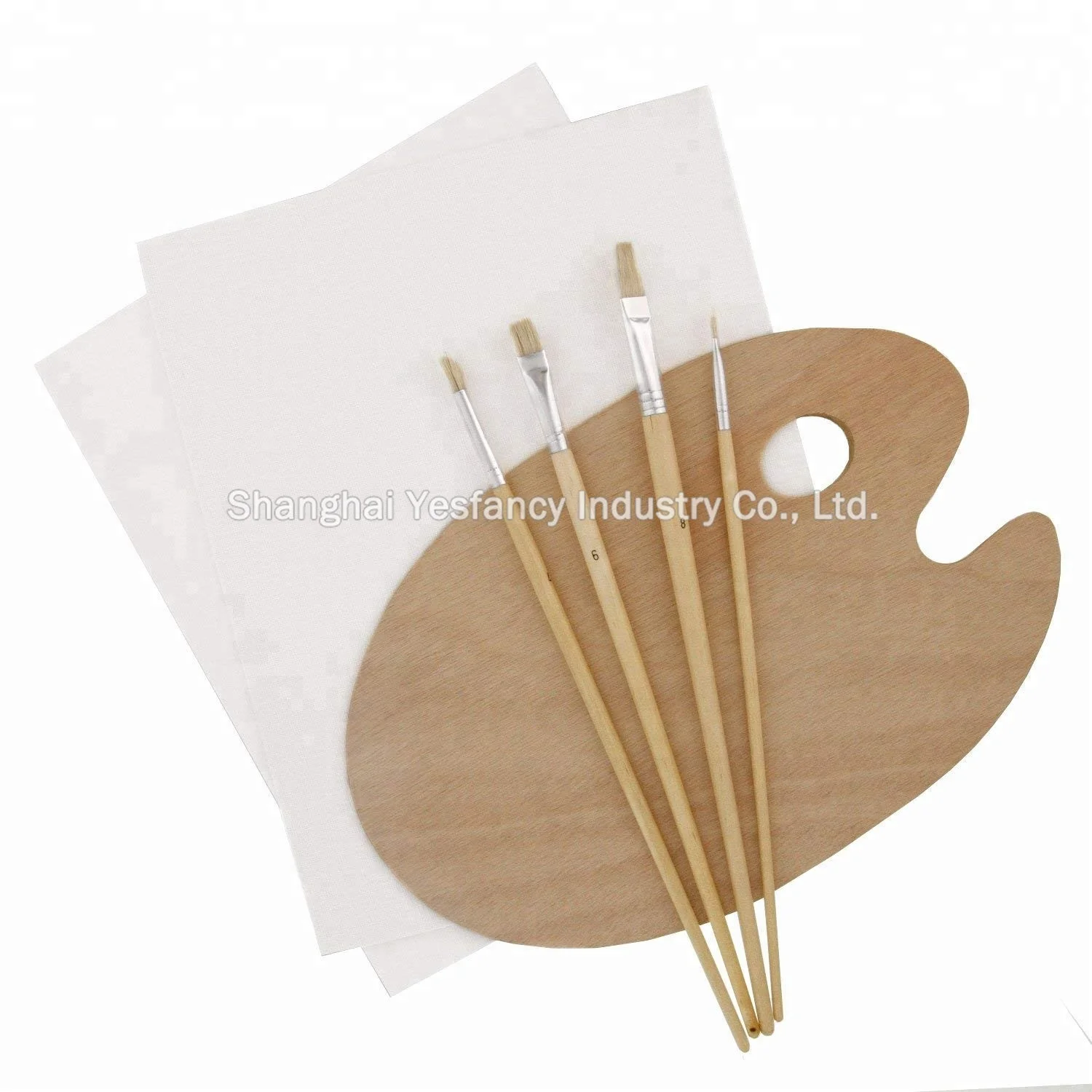 
China wholesale blank canvas for painting customize different sizes canvas panel mini easel painting set 