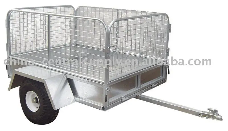 Wholesale buy Manufacturer made Small and Mini Galvanized Cage/Box trailer TT0080