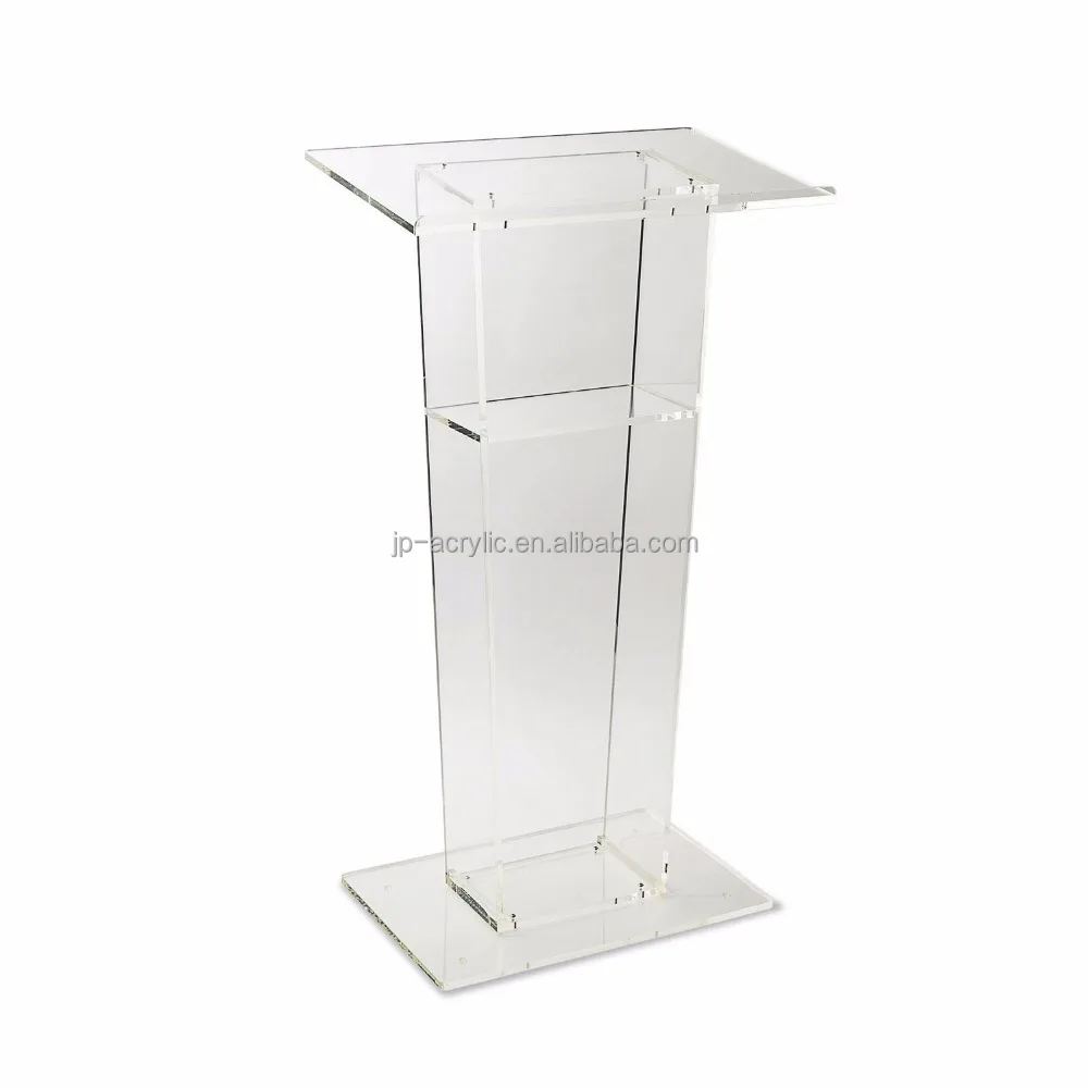 Custom wholesale modern acrylic lectern podium made in china
