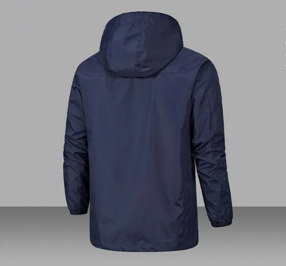 Осенняя рекламная одежда с логотипом на заказ, непродуваемая Водонепроницаемая мужская Тонкая куртка с принтом логотипа