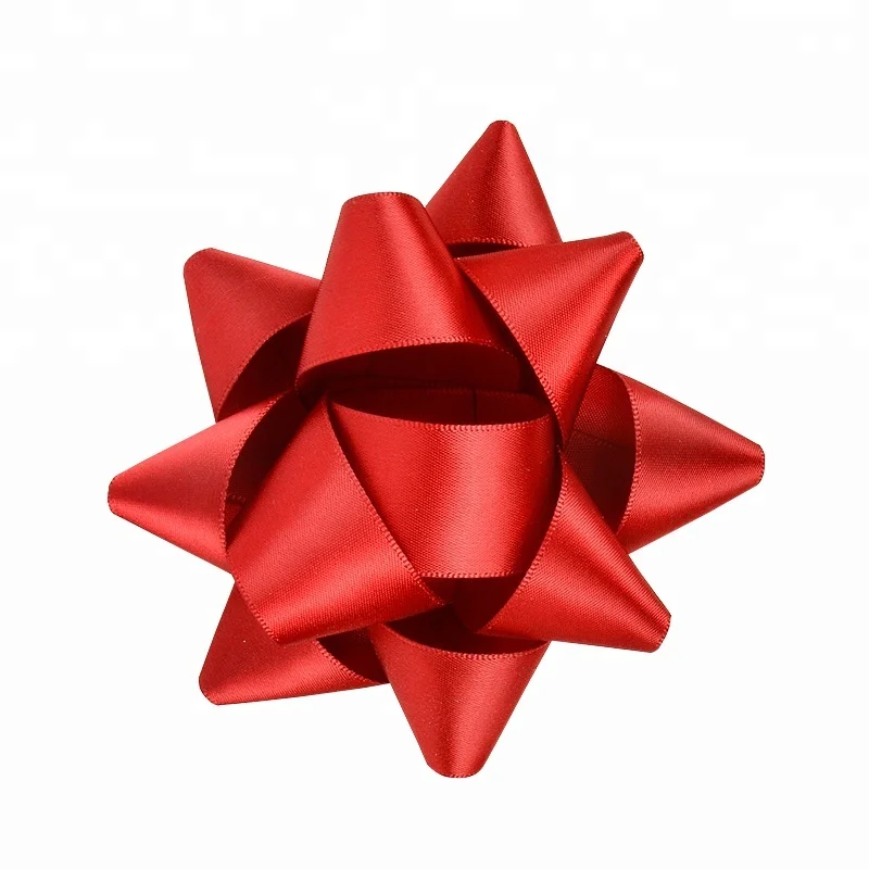 Gift Craft Mini Star Package Decoration Red Packing Star Bows