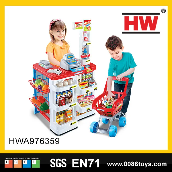 Дошкольный ролевой кассовый аппарат, сканер, обучающие игрушки для супермаркетов