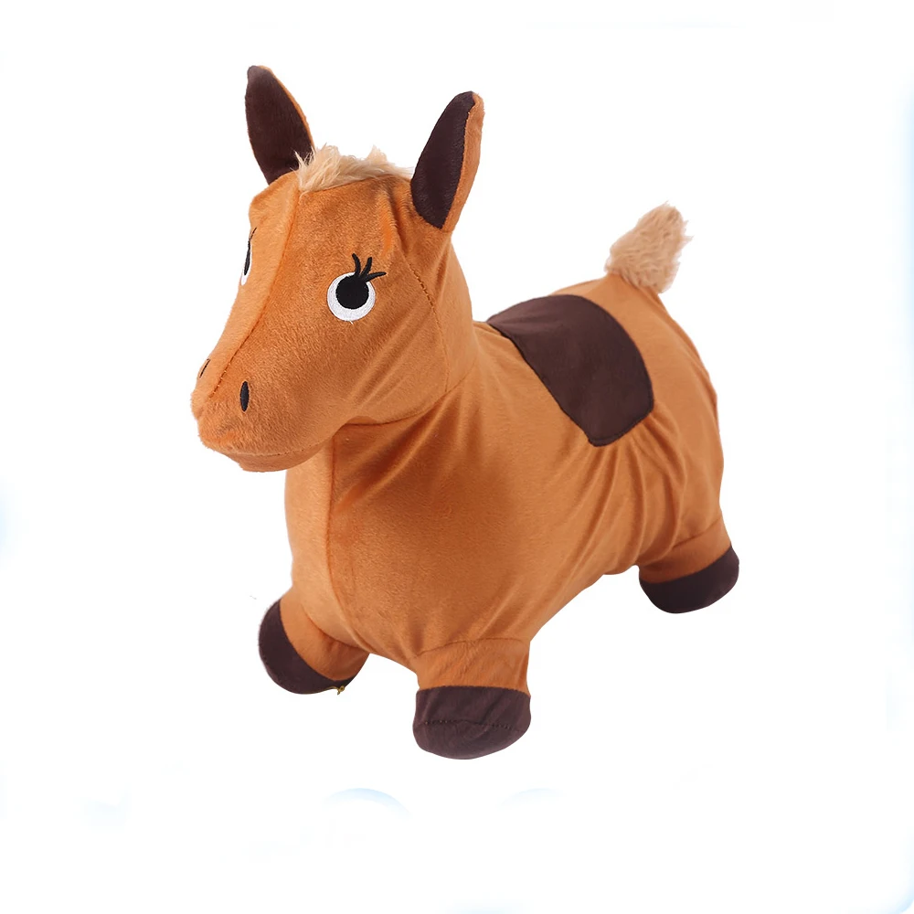 Directly Factory Horse Inflatable Bouncing Animal Toy With Clothes