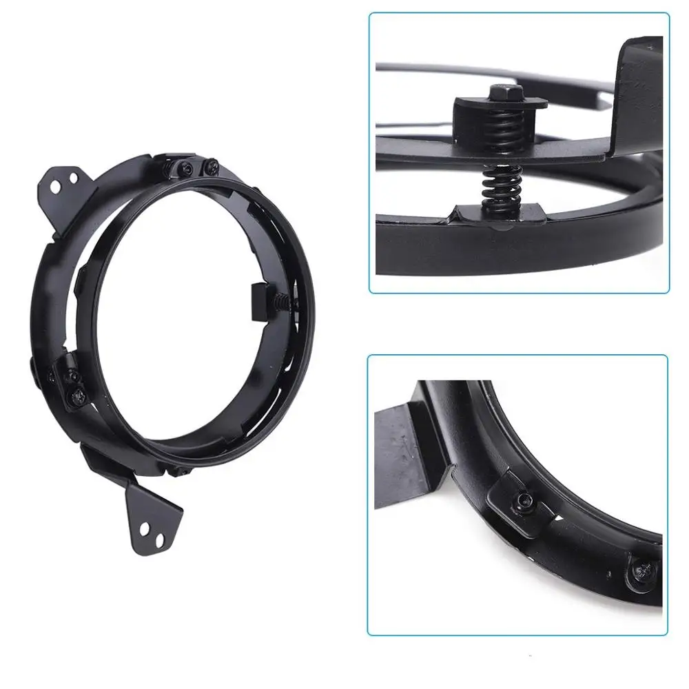 SANYOU для Джи p W rangler JL 2018 7 дюймов кронштейн лобовой фары корпус круг отделка передняя решетка