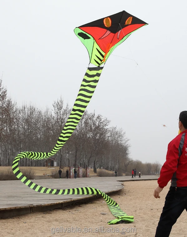 Large easy flying  snake kite chinese for sale