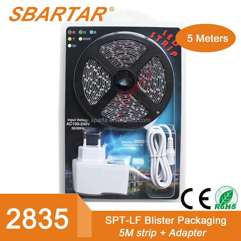 DC12V Гибкая Светодиодная лента Клей светодиодная Лента SMD3528/2835/5050 Блистер Комплект