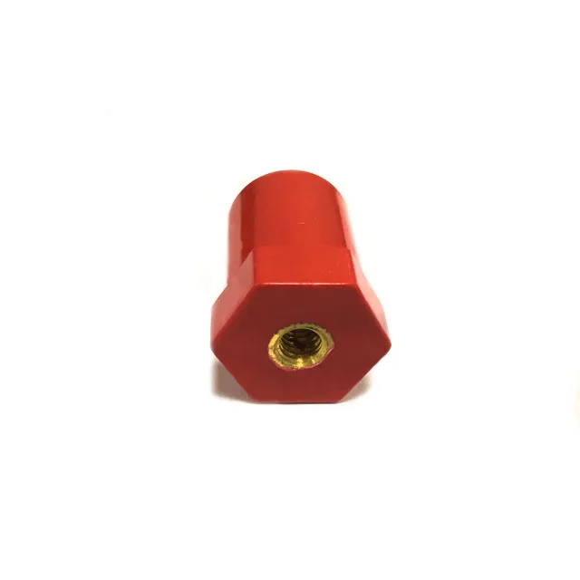 Insulator JYZ-12 UL94V-0 rohs insulators OD24xH30 thread size (mm) M8*10 BMC insulation red