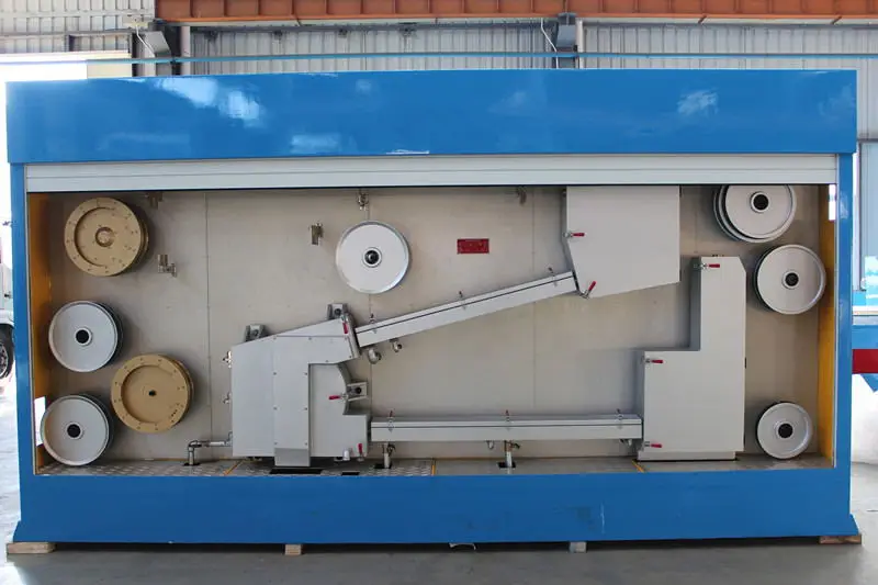 
LHD450-9DL High speed no-sliding type drawing machine for aluminum alloys wire 