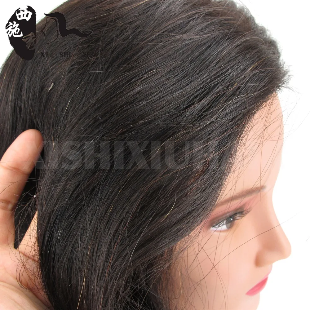 XISHIXIU HAIR 100% Human Hair Training Head With Hair Styling Dyeing Coloring realistic Mannequin Practice Head Dolls