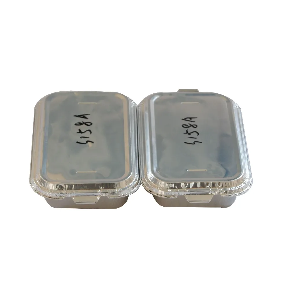 
Disposable Wholesale Coated Airline Food Packaging Foil Container with Lid 
