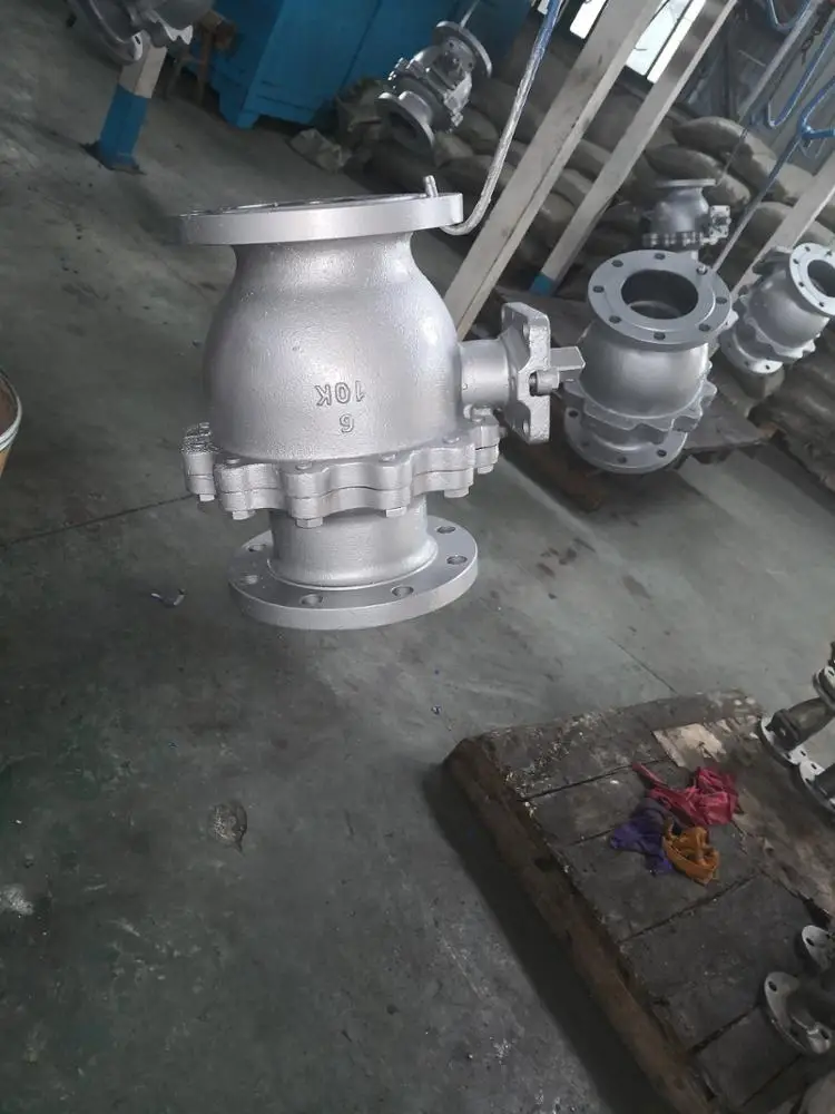 jis 10k fc200 cast iron ball valve with iso 5211 mounting pad,flange end