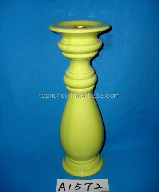 
Stock ceramic candle stand(3 colors:yellow,orange and green) 
