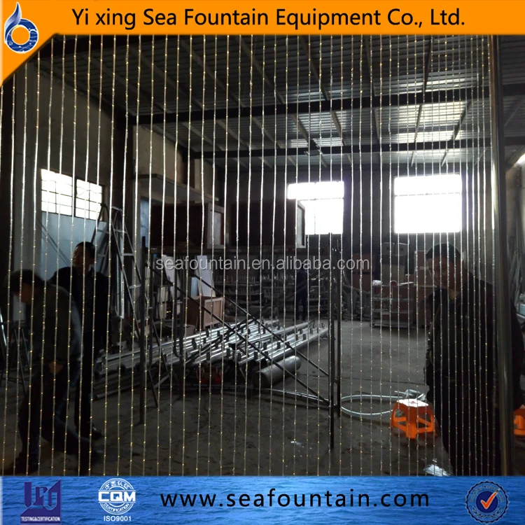 Indoor Fiber String Curtain Colorful Water Rain Curtain Fountains