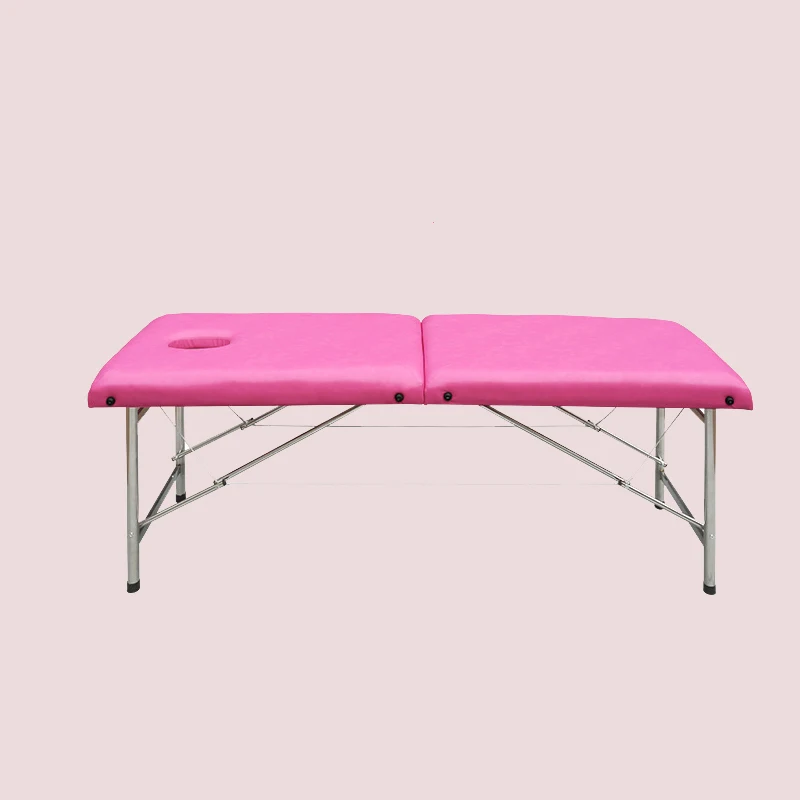 
Portable 2 section aluminum adjustable folding massage bed 