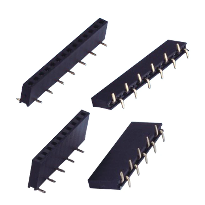 2,54 мм гнездовой разъем, однорядное нижнее основание входного типа 5,00 H