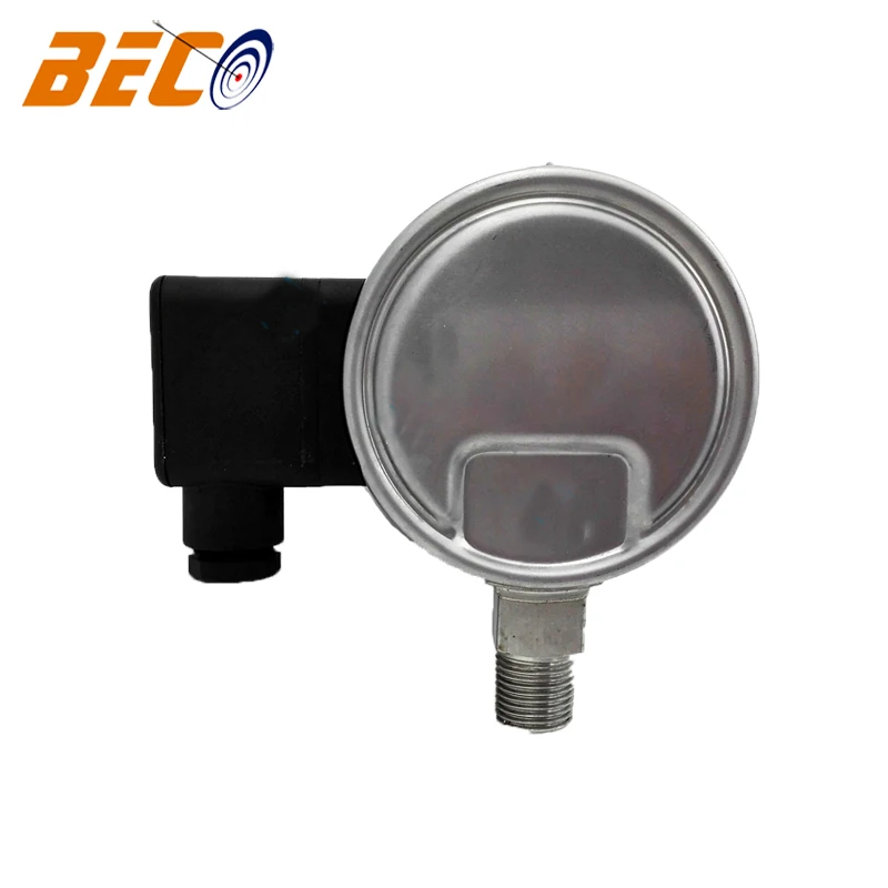 Beco 100mm all stainless steel electric contact pressure gauge manometers Diaphragm pressure gauge with switch