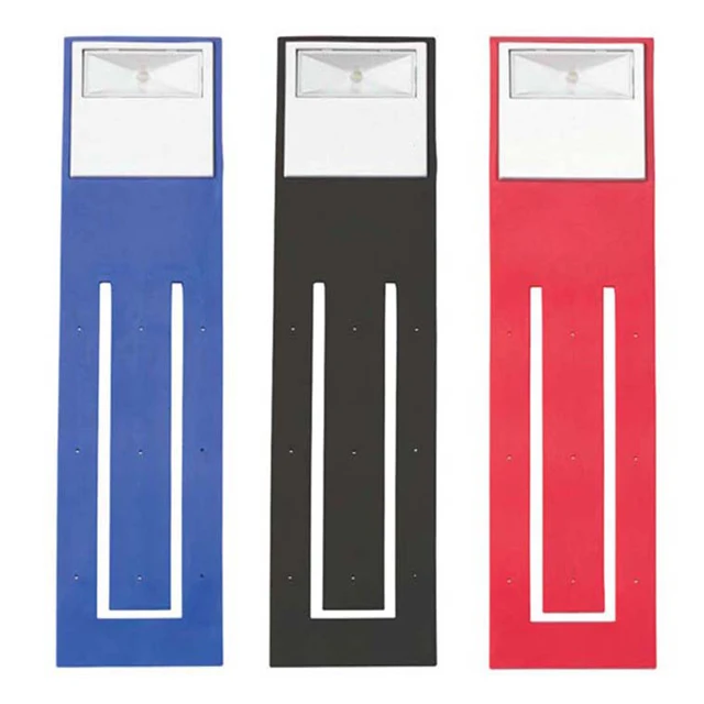 2pcs CR2032 Battery Power Foldable LED Book Light With Book Mark Function For Promotion LED Reading Light