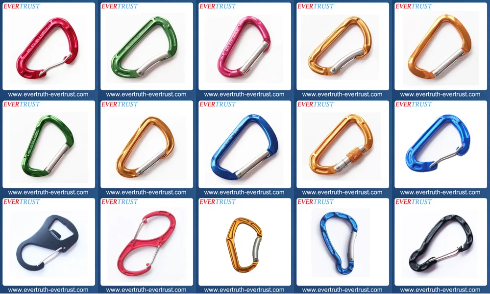 
strong breaking load 7 KN wholesale bulk aluminum carabiner 
